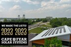 CAPE FEAR SOLAR SYSTEMS NAMED GREENEST CONTRACTOR IN AMERICA