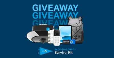 When you purchase a myQ Smart Garage Video Keypad during the month of August you’ll be entered to win a myQ Back-To-School Survival Kit. Three lucky winners will receive a prize package* that includes a complete myQ Smart Garage Ecosystem, 1-year of myQ Detect FREE, an iPad Mini, and much more!