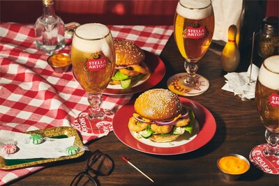 The Ultimate Fried Calamari Burger from the Stella Artois Dine-Thru menu (CNW Group/Stella Artois)