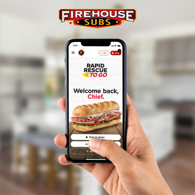 To celebrate the launch of the new Firehouse Subs Canada app, any new Firehouse Loyalty members will get a free medium sub after their first purchase on the app or website for a limited time. (CNW Group/Firehouse Subs)