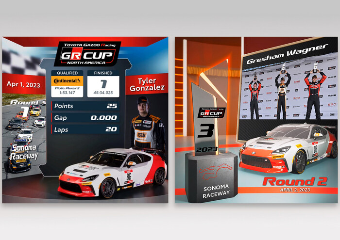 Toyota GR Cup Leverages Cutting-Edge Digital Trophies to Enhance Driver and Fan Engagement