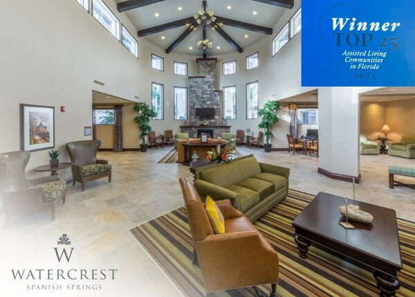 Watercrest Spanish Springs Assisted Living and Memory Care celebrates their distinction as a Top 25 Assisted Living Community in Florida.