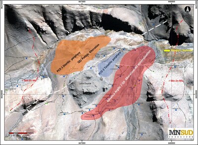 Map 2: Chinchillones East – Alteration & Mineralization (CNW Group/Minsud Resources Corp.)