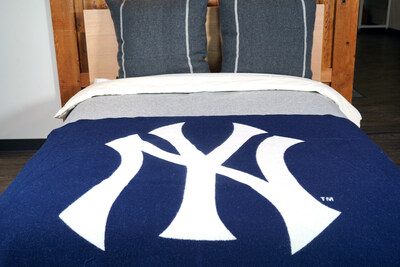 Yankees Handcrafted Throw Blanket - Made in USA