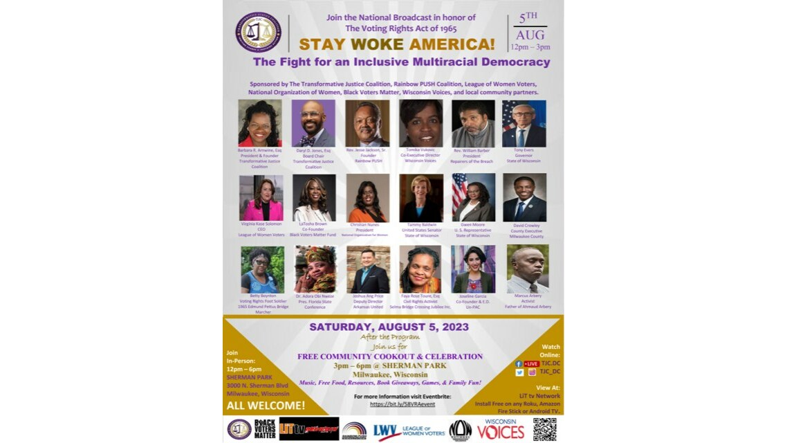Transformative Justice Coalition and Its Partners Announce the 58th Anniversary of the Voting Rights Act of 1965 - Vimarsana News