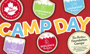 Tim Hortons® Raises $12.7 million from Camp Day <em>Donations</em>