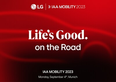 LG Electronics (LG) announced today that it will unveil its vision for the future of mobility at IAA Mobility 2023 in Munich, Germany.