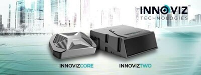 InnovizTwo second generation LiDAR next to the all-new InnovizCore AI compute module