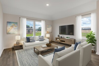 Roanoke Plan Living Room | New Homes in Baton Rouge, LA by Century Complete