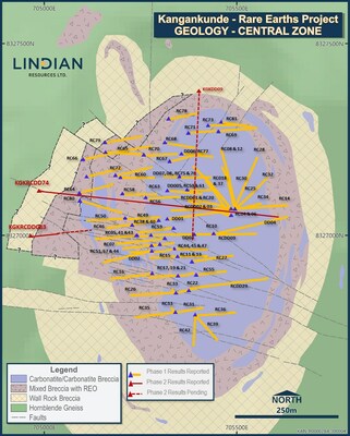 Figure 5: Drill Hole Layout Plan (PRNewsfoto/Lindian Resources)