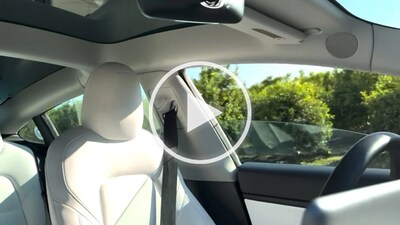 The Dawn Project's videos show Tesla’s driver monitoring system fails to detect sleeping driver, teddy bear, and no one at the wheel (PRNewsfoto/The Dawn Project)