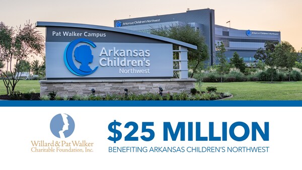 Walker Foundation Gives Their Largest Single Gift, $25 Million to Transform Child Health in NWA