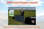 Colorado Governor Jared Polis to Deliver Renewable Energy Remarks at American Solar Energy Society's 52nd National Solar Conference