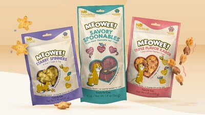 Now available exclusively at Chewy.com, Meowee! products make treat time more fun for felines and pet owners with a variety of textures and yummy flavors