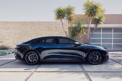 Lucid Air Sapphire is the ultimate fusion of leading-edge technology, refined design, and on-road versatility, elevating electric performance to new heights with a a three-motor powertrain, all developed and manufactured in-house, by Lucid. Thanks to the enhanced power delivery provided by the twin rear-drive unit, which produces a total of 1,234 hp and 1,430 lb-ft of torque, the Sapphire can travel 0 to 60 mph in just 1.89 seconds and run a quarter mile in 8.95 seconds at 158 mph.