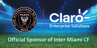 Claro Enterprise Solutions officially sponsors Inter Miami FC.