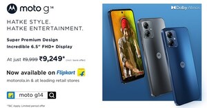 moto g14: The sub 10k segment disruptor with a super-premium design, immersive 6.5" FHD+ display to go on sale starting 8th August on Flipkart and leading retail stores at just Rs. 9,999/-