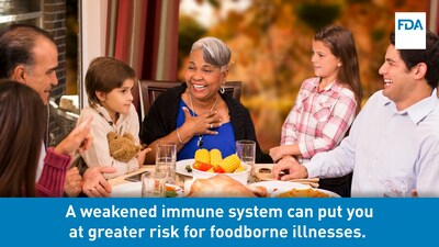 A weakened immune system can put you at greater risk for foodborne illnesses.