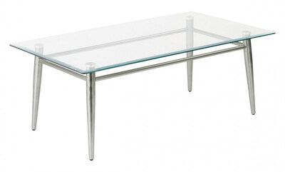 Brooklyn Series Coffee Table with Glass Top by Office Star Products. Now Available at Madison Liquidators!