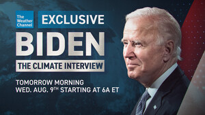 PRESIDENT BIDEN GIVES EXCLUSIVE INTERVIEW TO THE WEATHER CHANNEL ADDRESSING OUR GREATEST THREAT: CLIMATE CHANGE