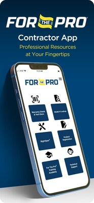 Bradford White’s new For the Pro® mobile app equips contractors with a range of information and features to support professional service and installation of Bradford White products.