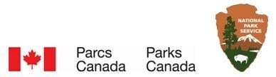 Logos corporatifs de Parcs Canada et le Service national des parcs des tats-Unis. (Groupe CNW/Parcs Canada)