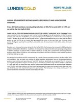 LUNDIN GOLD REPORTS SECOND QUARTER 2023 RESULTS AND UPDATES 2023 GUIDANCE (CNW Group/Lundin Gold Inc.)