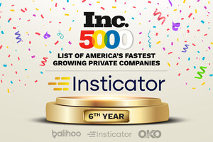 Insticator Named to Inc. 5000's 'Fastest-Growing Companies' List for the 6th Time