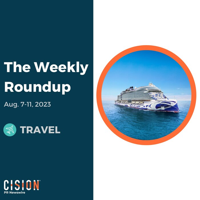 PR Newswire Weekly Travel Press Release Roundup, Aug. 7-11, 2023. Photo provided by Norwegian Cruise Line. https://prn.to/3OCFHXY