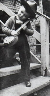 Robbie Robertson at an early age at the Six Nations.(photo Courtesy of the family).