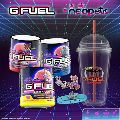 G FUEL's Neopets Collection is now available at GFUEL.com!