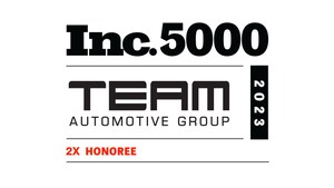Team Automotive Group Appears on Inc. 5000 List of America's Fastest-Growing Companies for the 2nd Consecutive Year