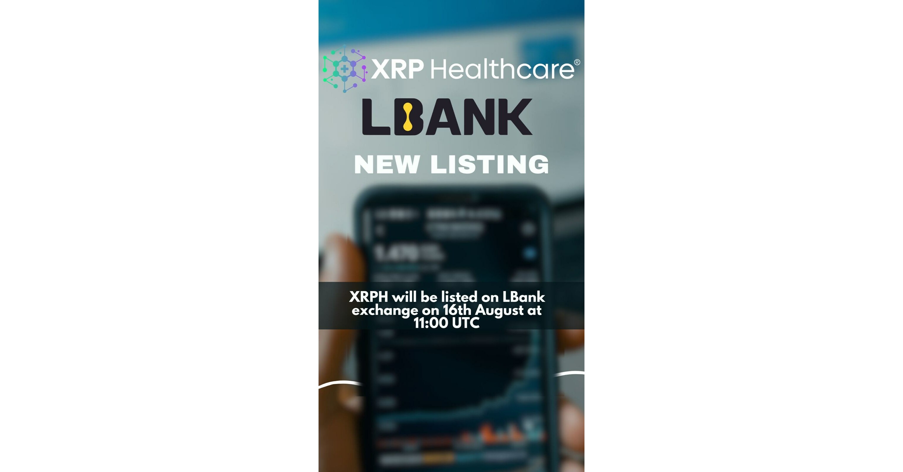 XRP Healthcare (XRPH) Will Be Listed On Global Crypto Exchange LBank August  16th 11:00 UTC 2023