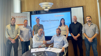 Sungrow and EDF Renewable contract signing ceremony