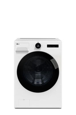 LG Front load washer with Universal UP Kit for enhanced usability and accessibility