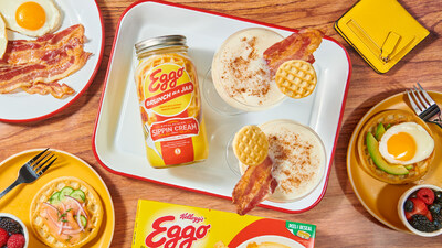 Eggo Brunch in a Jar made with Sugarlands Distilling Co., inspired by classic brunch flavors. Sip Wisely! Eggo Brunch in a Jar Sippin’ Cream produced and bottled by Sugarlands Distilling Company, Gatlinburg, TN. 20% alc/vo. Must be 21+ to purchase.