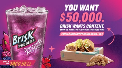 Brisk® Announces Dragon Paradise™ Sparkling Iced Tea TikTok Challenge 
with $50,000 Up for Grabs