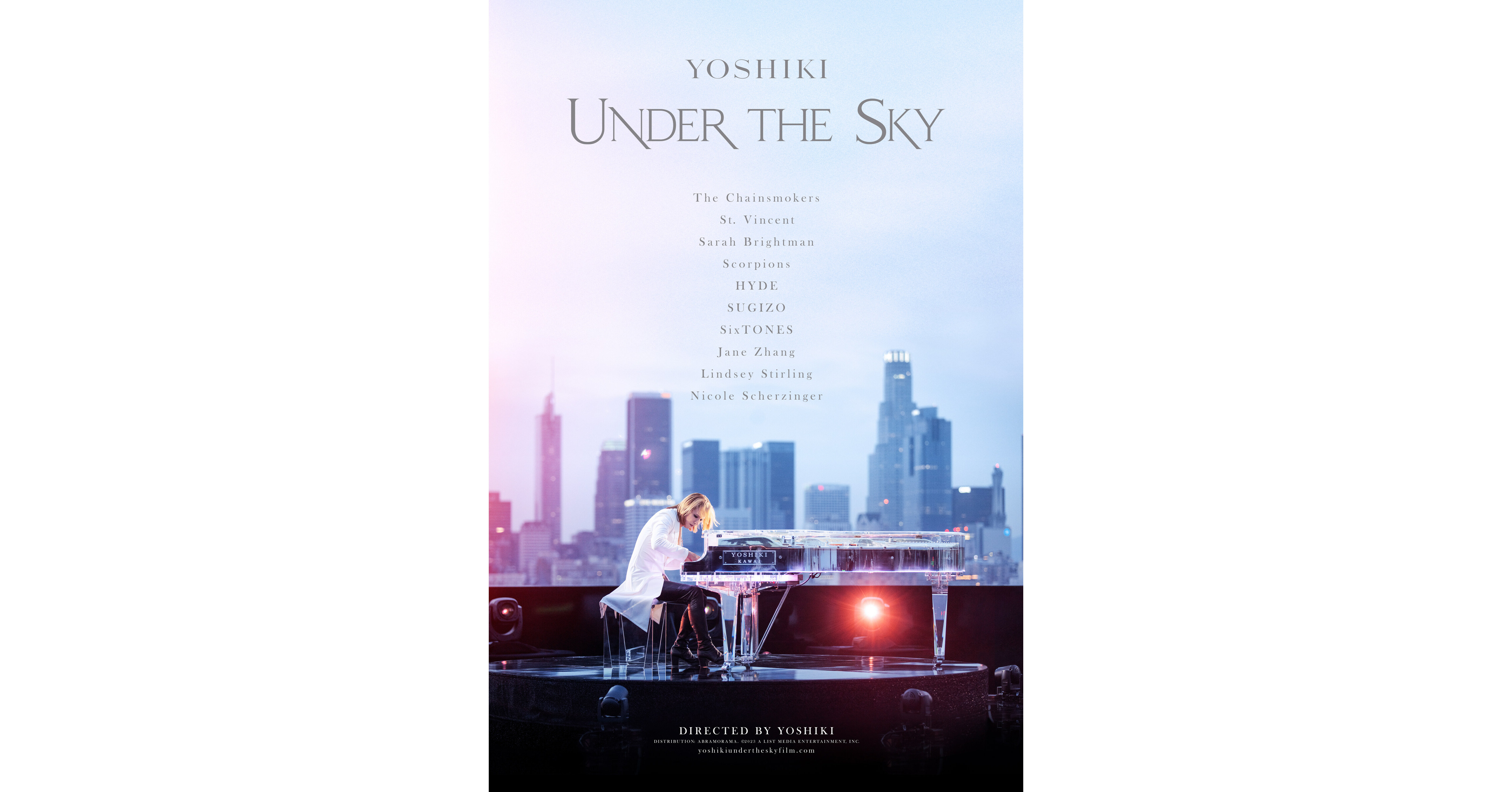 世界的なロックスターYOSHIKI、音楽ドキュメンタリー映画YOSHIKI：Under The Skyで監督デビュー