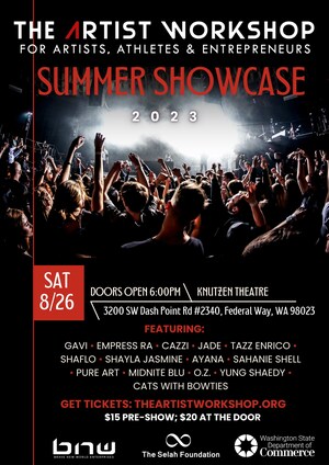 Live Music Alert! The Artist Workshop presents Hip Hop, Pop, Rock, and More in The Summer Showcase