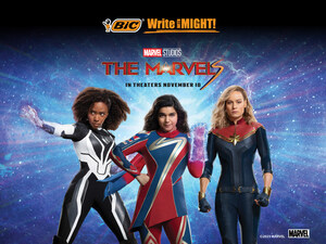 BIC JOINS FORCES WITH MARVEL STUDIOS' "THE MARVELS" TO EMPOWER FANS TO "WRITE WITH MIGHT"