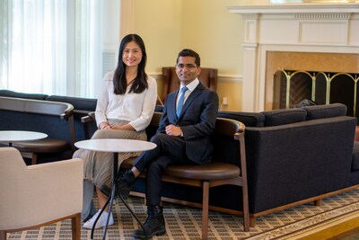 CEO Amber Nigam (right) and COO Jie Sun (left)