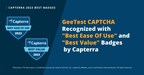 GeeTest CAPTCHA Awarded 2023 Best Ease of Use and Best Value Badges by Capterra