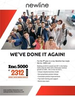 For the 7th Time, Newline Interactive Makes the Inc. 5000,  at No. 2,312 in 2023, With Three-Year Revenue Growth of 238%