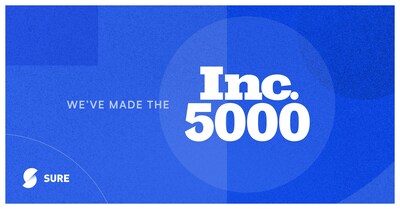 Sure featured on the 2023 Inc. 5000 as one of America’s fastest-growing private companies.