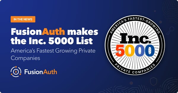 FusionAuth is named to the 2023 Inc. 5000 list.