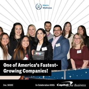 Makin Wellness Honored as One of America's Fastest-Growing Companies by Inc. 5000