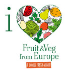 Bonne année chanceuse avec "I Love Fruit & Veg from Europe"