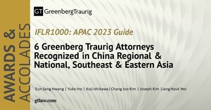 Greenberg Traurig Recognized in IFLR1000 2023 Asia-Pacific