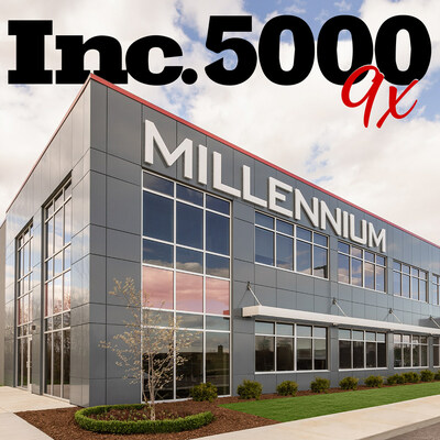 Millennium, of Wisconsin, 9-Time Recipient of Inc. 5000 Fastest-Growing Company Award in Broadband Industry