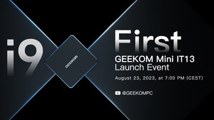 GEEKOM präsentiert den weltweit ersten Mini-PC mit der i9 CPU der 13. Generation
